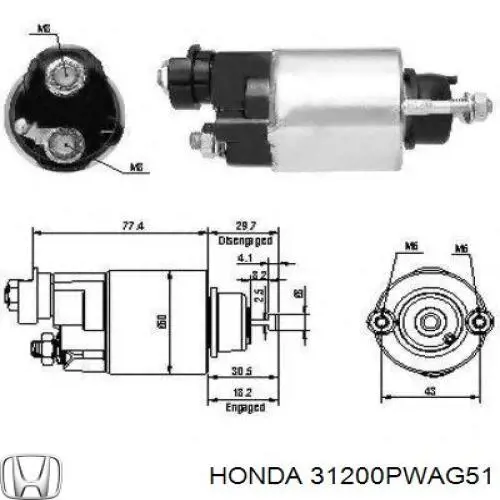 31200PWAG51 Honda стартер