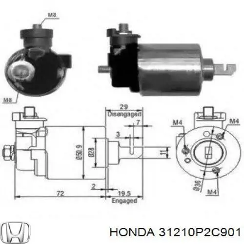  31210P2C901 Honda