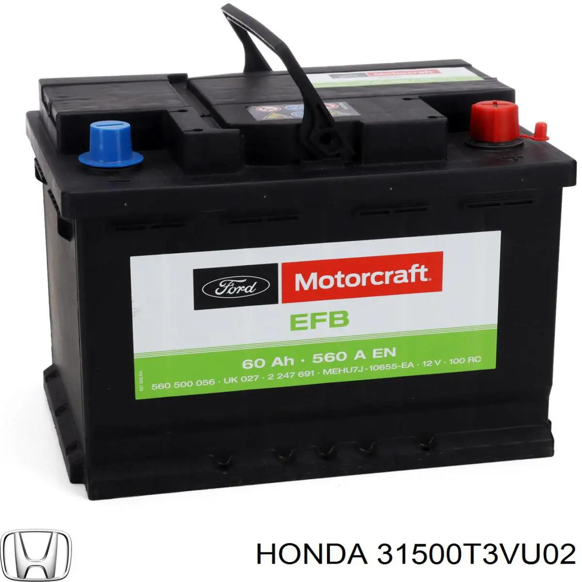 Аккумулятор 31500T3VU02 Honda