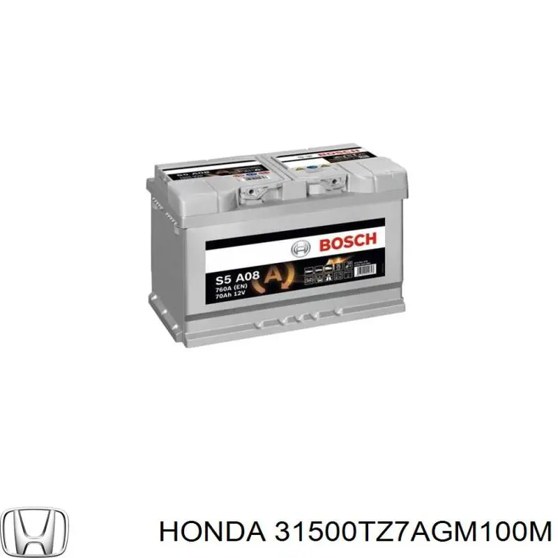31500TZ7AGM100M HONDA Batería original y equivalente