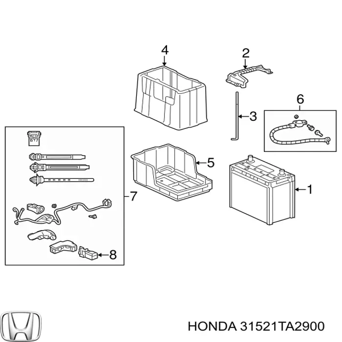  Honda 31521TA2900 цена, от 12.67 USD