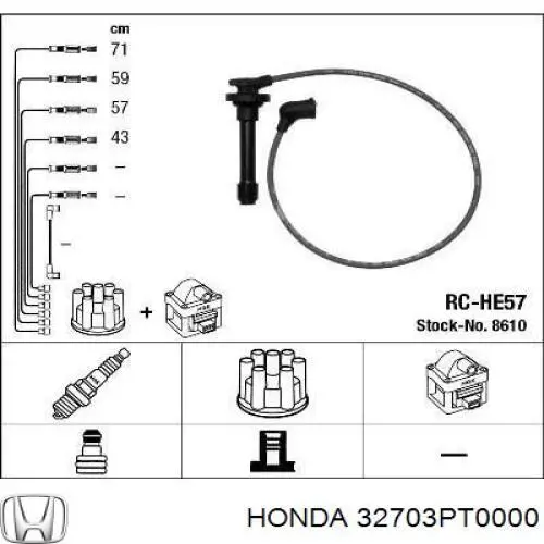 Провода зажигания Honda 32703PT0000 цена, от 32.54 USD