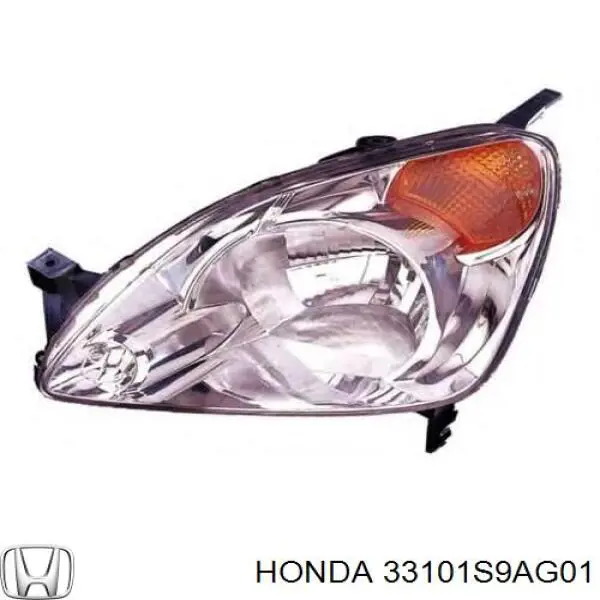 Фара правая 33101S9AG01 Honda