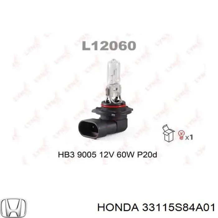 Галогенная автолампа Honda 33115S84A01