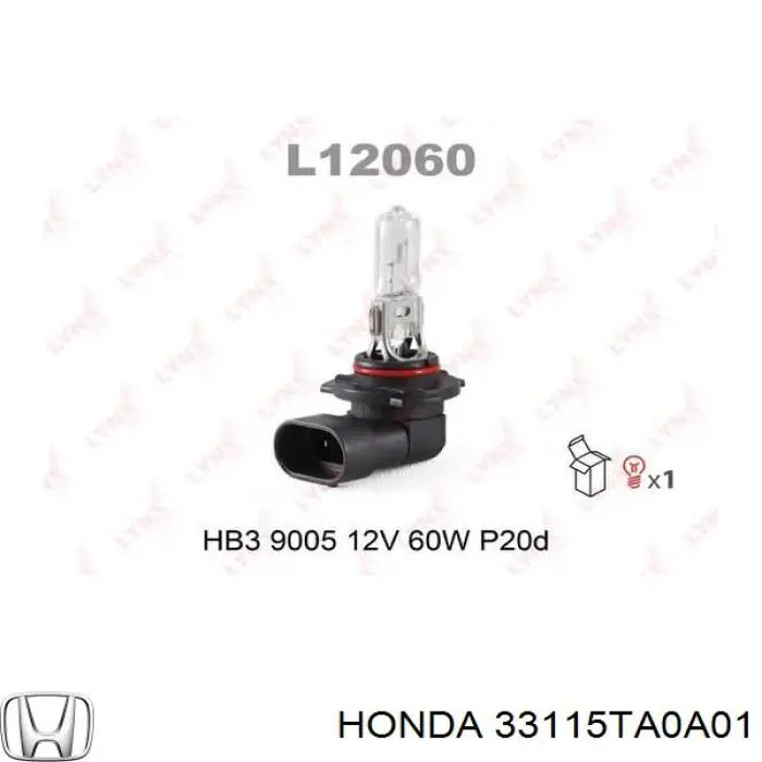 Галогенная автолампа Honda 33115TA0A01