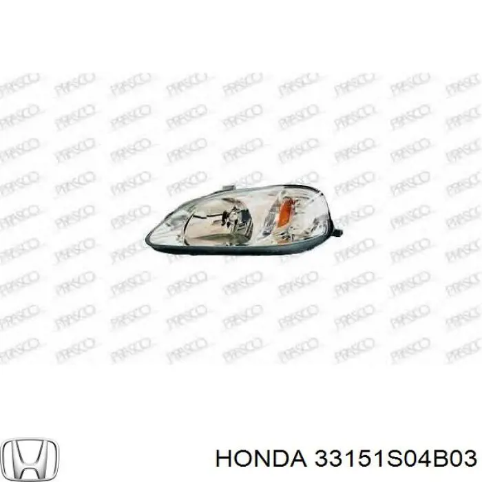 33151S04B03 Honda фара левая
