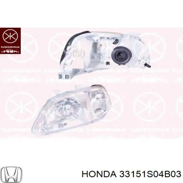 Фара левая Honda 33151S04B03 цена, от 92.41 USD