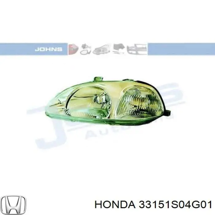 Фара левая 33151S04G01 Honda