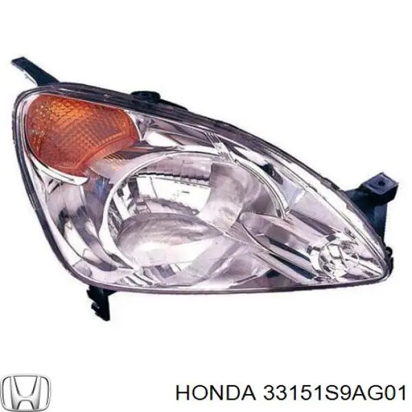 Фара левая 33151S9AG01 Honda