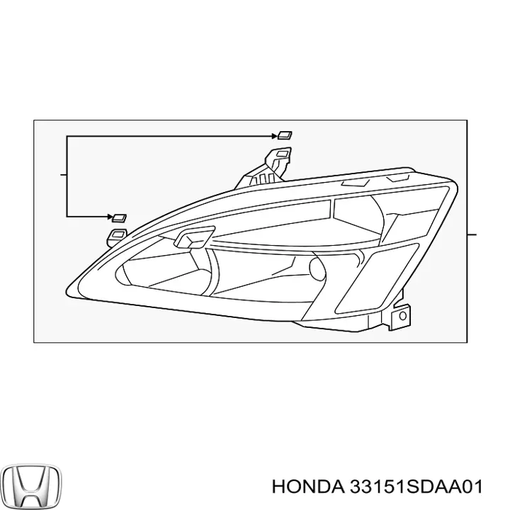 Купить 33151SDAA01 Honda Фара левая передняя