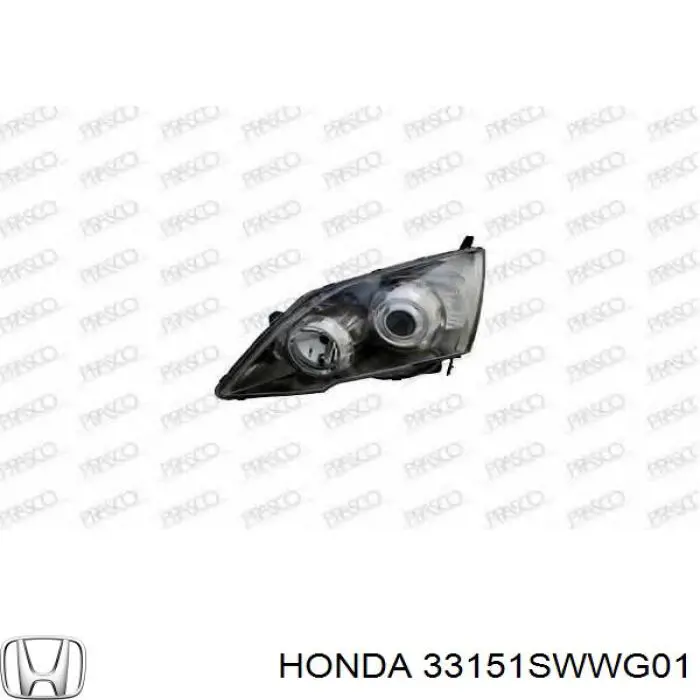 33151SWWG01 Honda фара левая