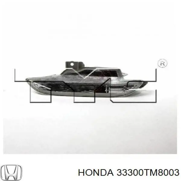 Правый указатель поворота Honda 33300TM8003 цена, от 23.16 USD