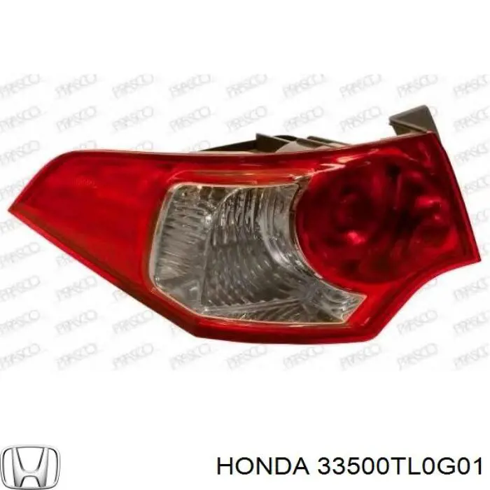Фонарь задний правый внешний 33500TL0G01 Honda