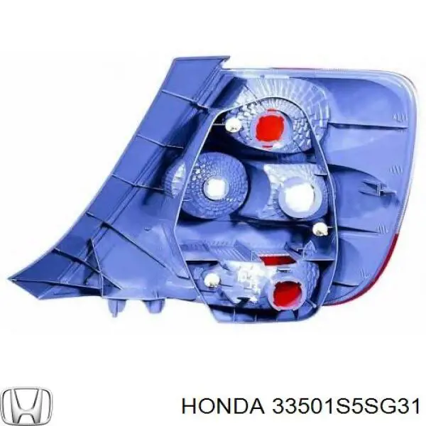Фонарь задний правый Honda 33501S5SG31 цена, от 78.73 USD
