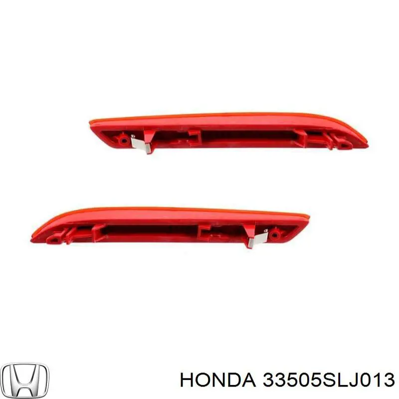 Катафот (отражатель) заднего бампера правый Honda 33505SLJ013