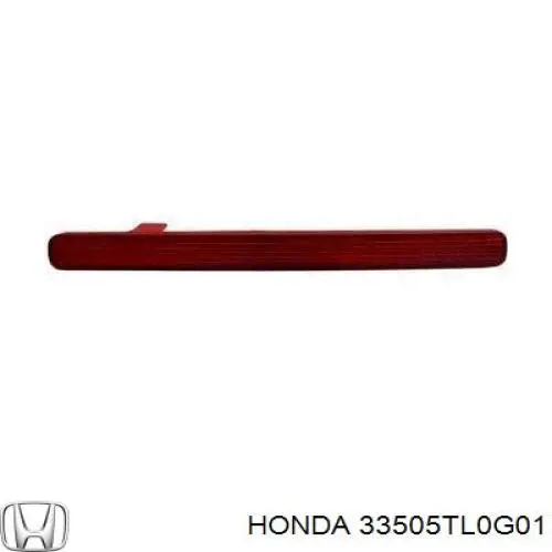 Reflector, parachoques trasero, derecho 33505TL0G01 Honda/Acura