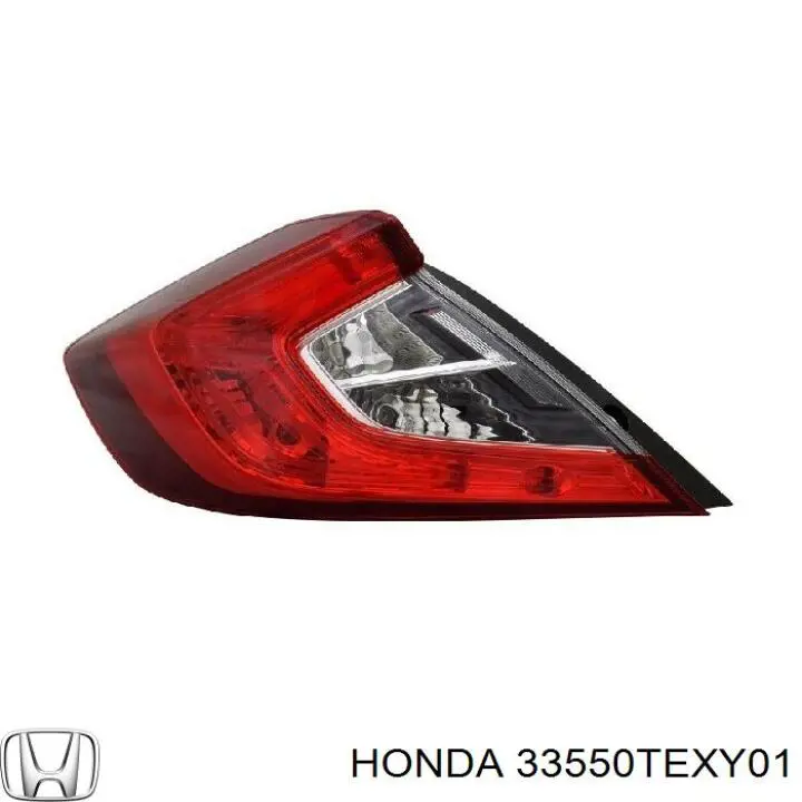 Lanterna traseira esquerda externa para Honda Civic (FC)