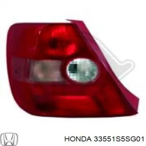 33551S5SG01 Honda фонарь задний левый