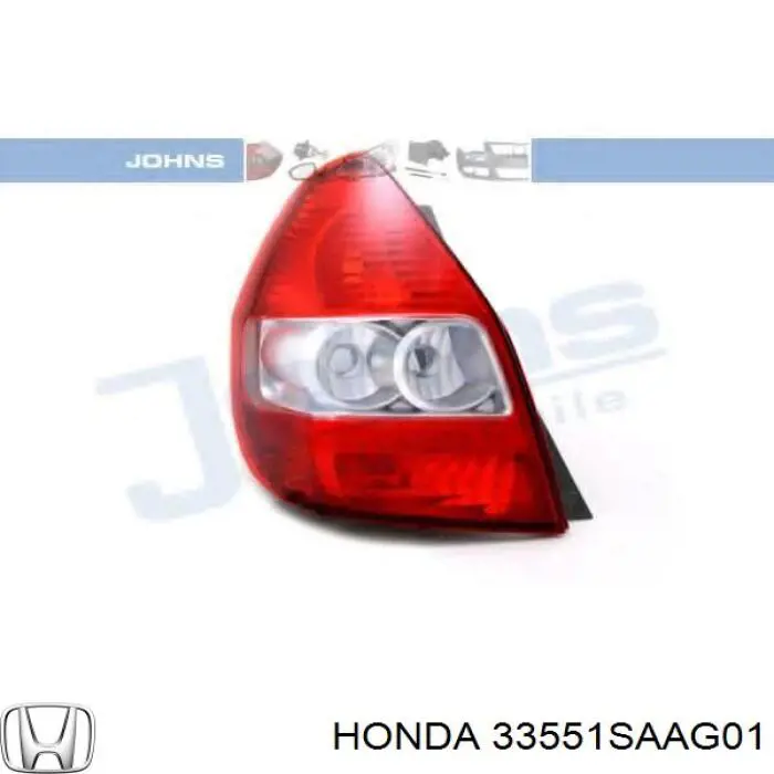 33551SAAG01 Honda фонарь задний левый