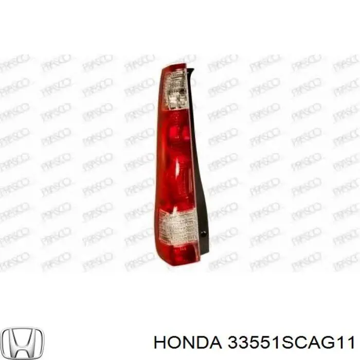 Задняя левая фара Honda 33551SCAG11 цена, от 82.08 USD