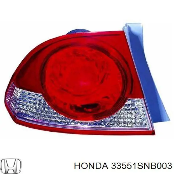 33551SNB003 Honda фонарь задний левый внешний