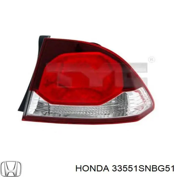 33551SNBG51 Honda фонарь задний левый внешний