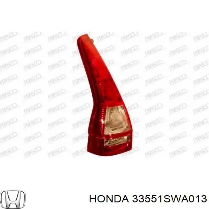 Задняя левая фара Honda 33551SWA013 цена, от 177.37 USD