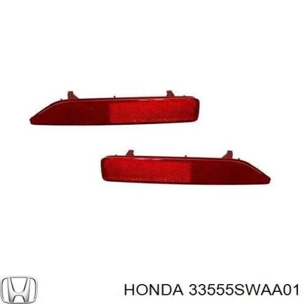 33555SWAA01 Honda Левый катафот бампера