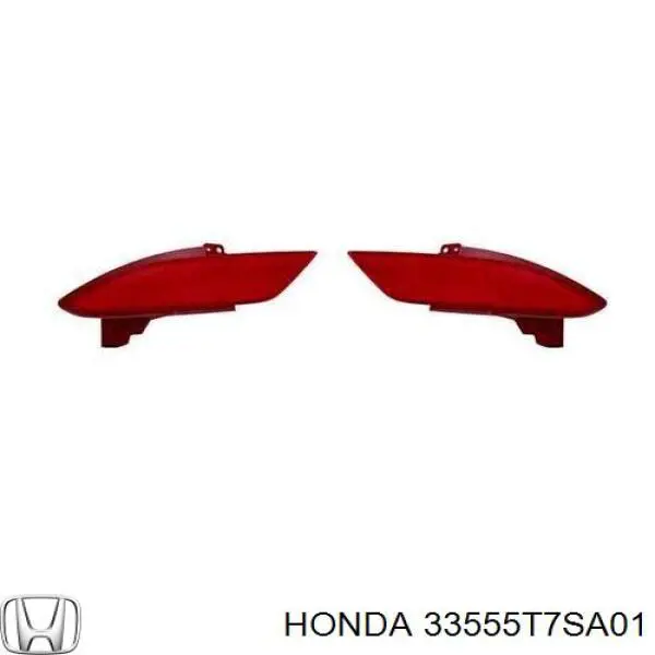 Retrorrefletor (refletor) do pára-choque traseiro esquerdo para Honda HR-V (RU)