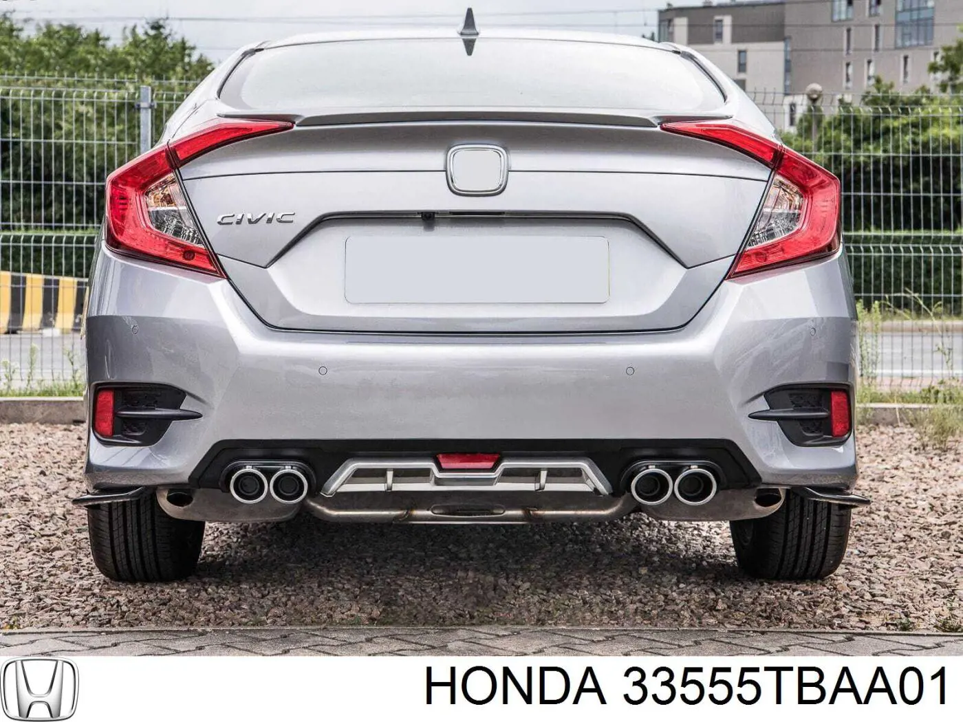 33555TEAT01 Honda катафот (отражатель заднего бампера правый)