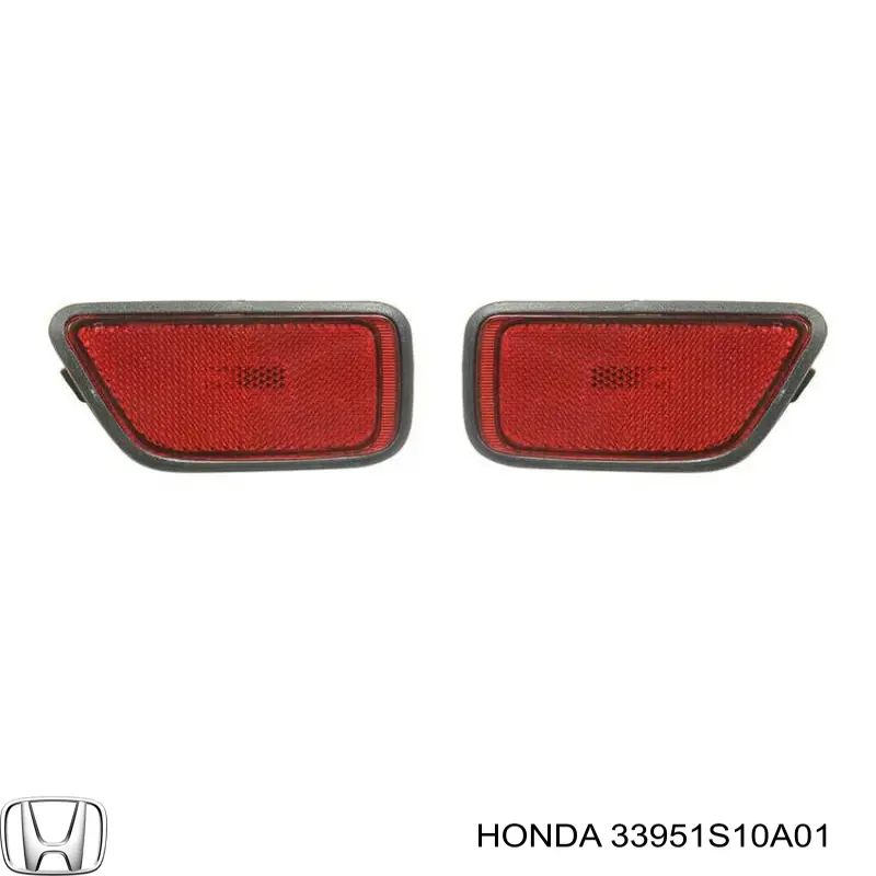 Катафот (отражатель) заднего бампера левый на Honda CR-V I 