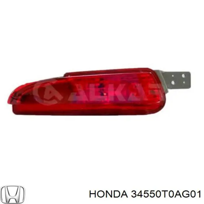 34550T0AG01 Honda фонарь заднего бампера левый