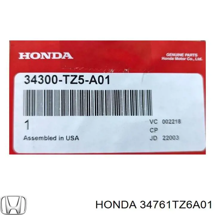  34761TZ6A01 Honda