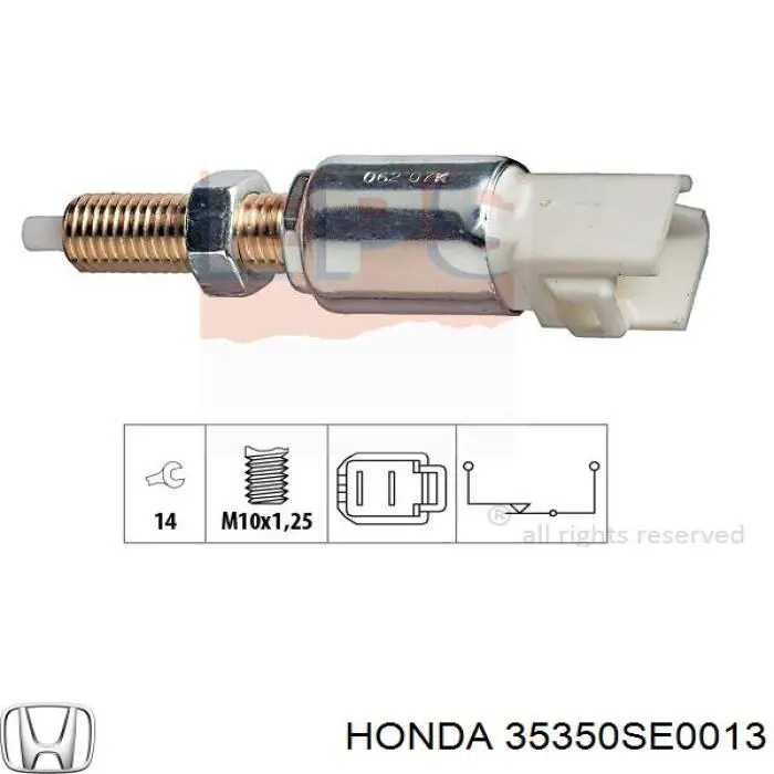 35350SE0013 Honda датчик включения стопсигнала