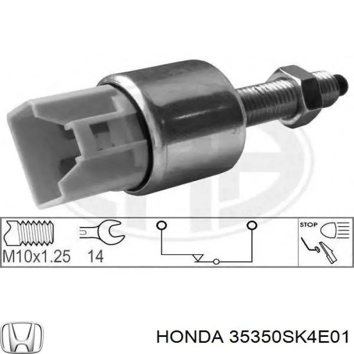 Interruptor Luz De Freno 35350SK4E01 Honda