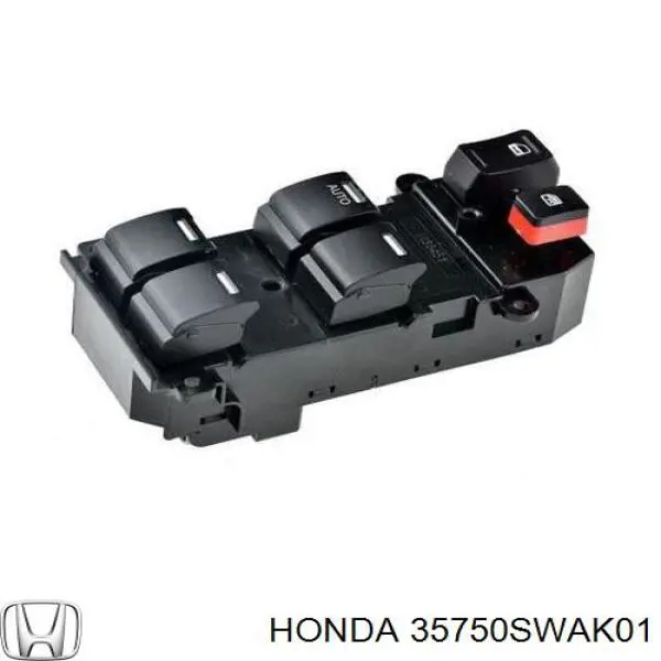 Кнопочный блок управления стеклоподъемником передний левый на Honda CR-V RE