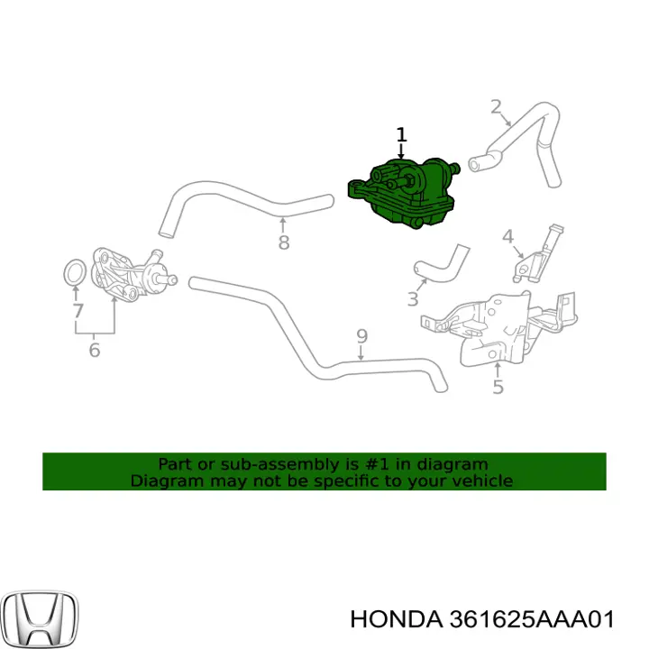 361625AAA01 Honda 