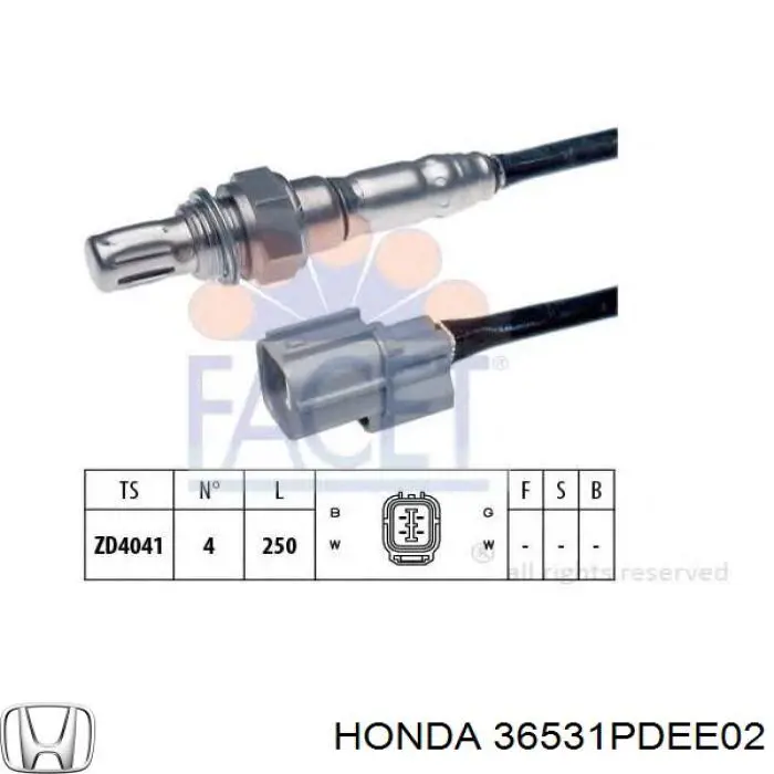 Лямбдазонд, датчик кислорода до катализатора Honda 36531PDEE02 цена, от 19.12 USD
