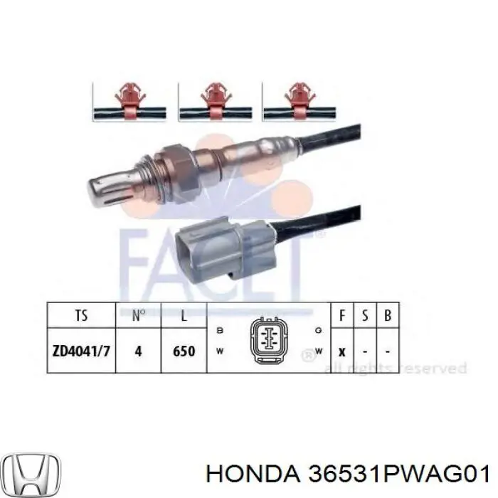 Купить 36531PWAG01 Honda Датчик концентрации кислорода