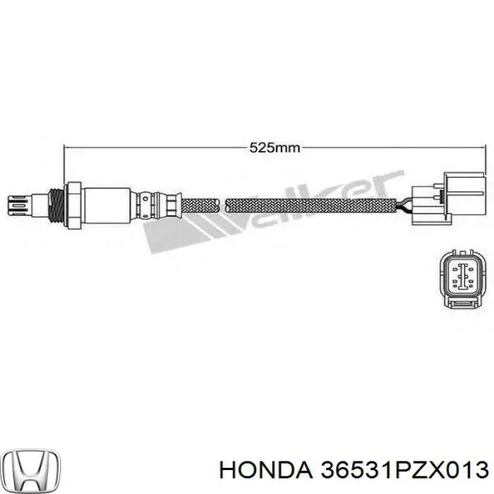 Датчик кислорода до катализатора 36531PZX013 Honda