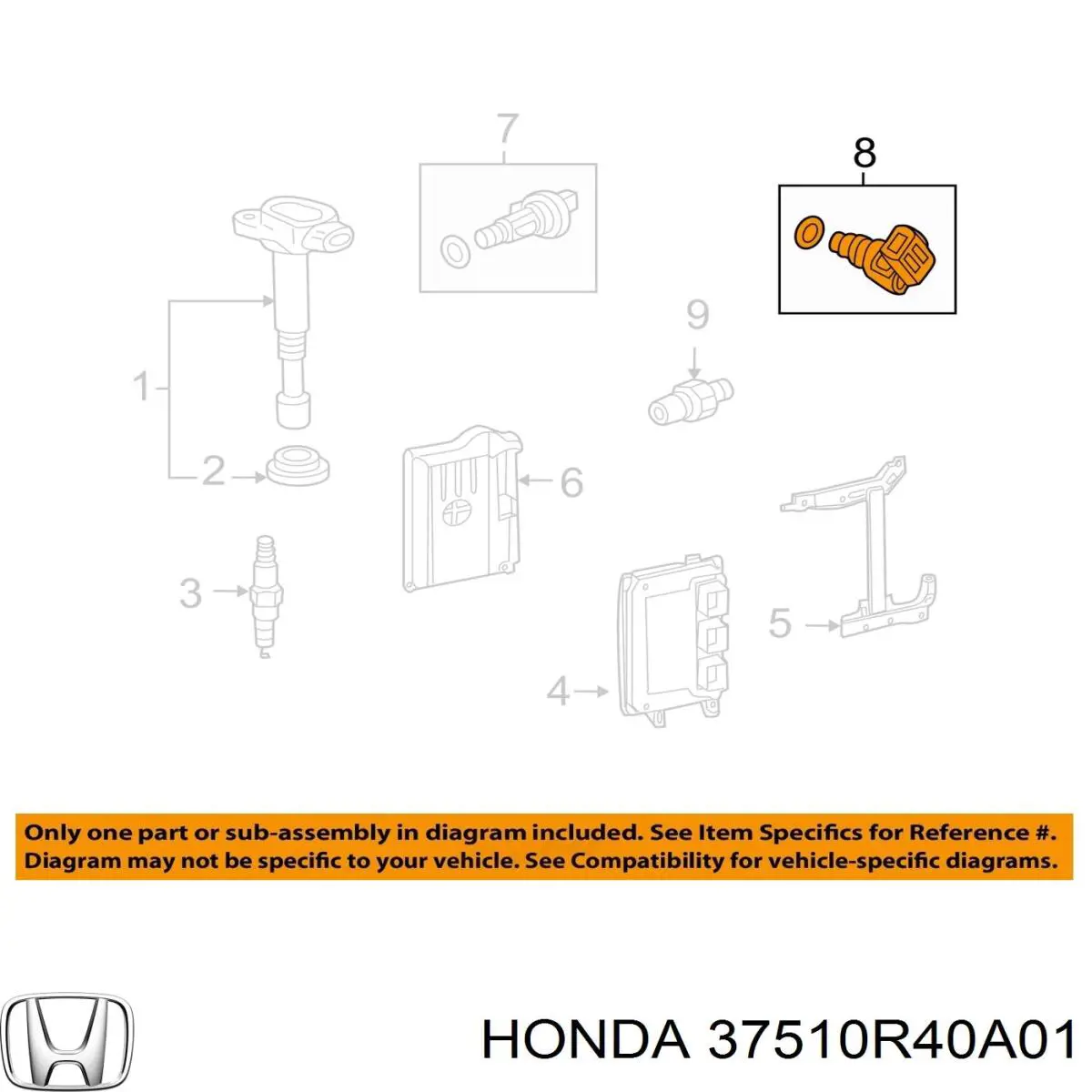 Датчик фаз Honda 37510R40A01 цена, от 34.38 USD