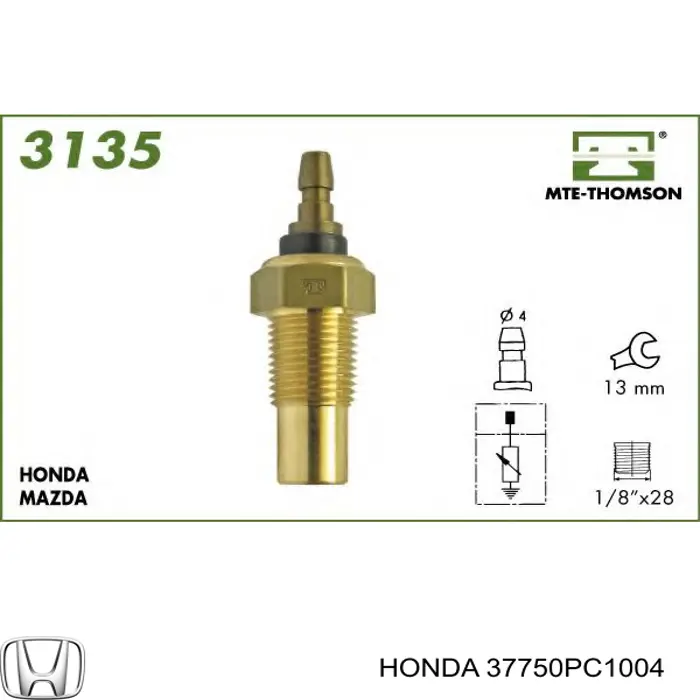 37750PC1004 Honda датчик температуры охлаждающей жидкости