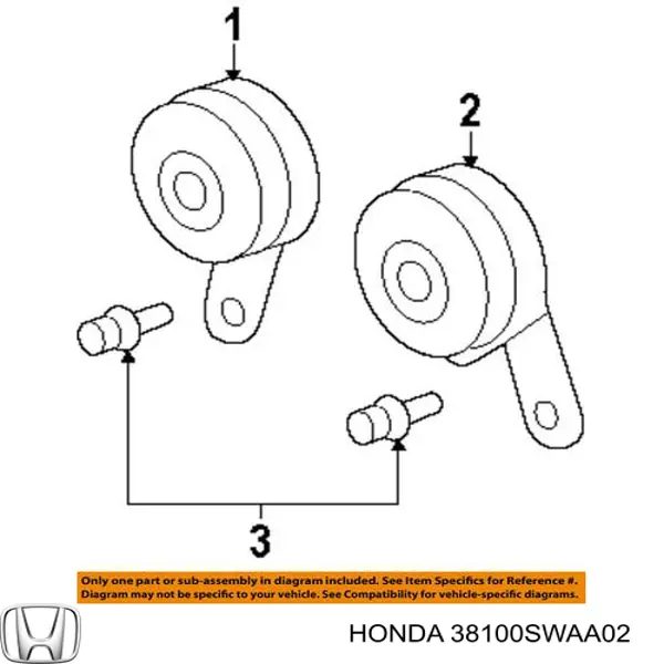 Автомобильный клаксон Honda 38100SWAA02 цена, от 12.67 USD