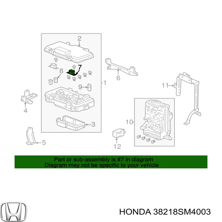  38218SM4003 Honda