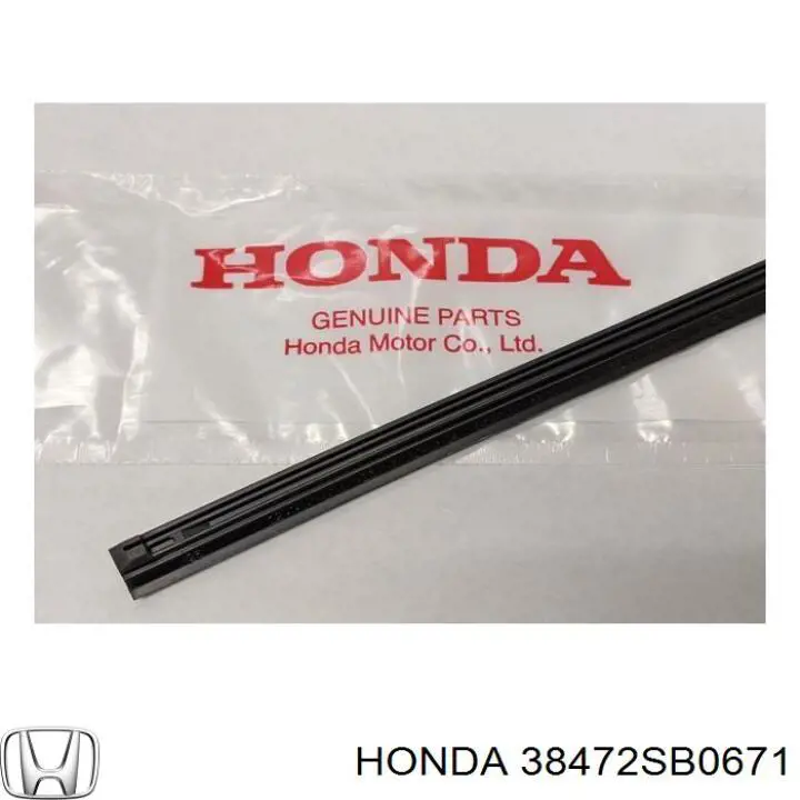Резинка щетки стеклоочистителя пассажирская на Honda Legend III 