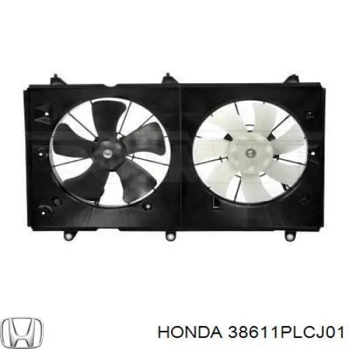 Вентилятор (крыльчатка) радиатора кондиционера на Honda Civic VII 