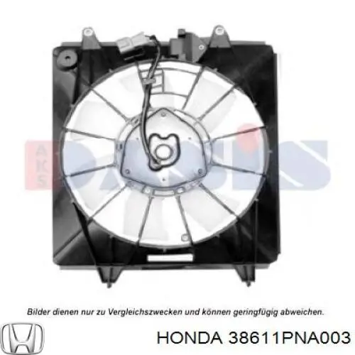 Вентилятор (крыльчатка) радиатора кондиционера Honda 38611PNA003