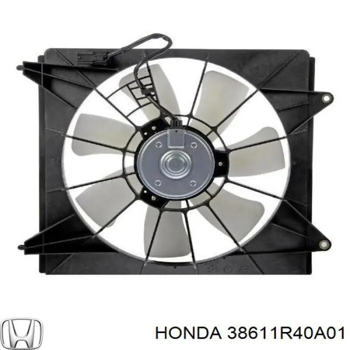 Вентилятор (крыльчатка) радиатора кондиционера правый Honda 38611R40A01
