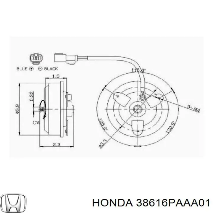 Мотор вентилятора кондиционера на Honda Accord VI 