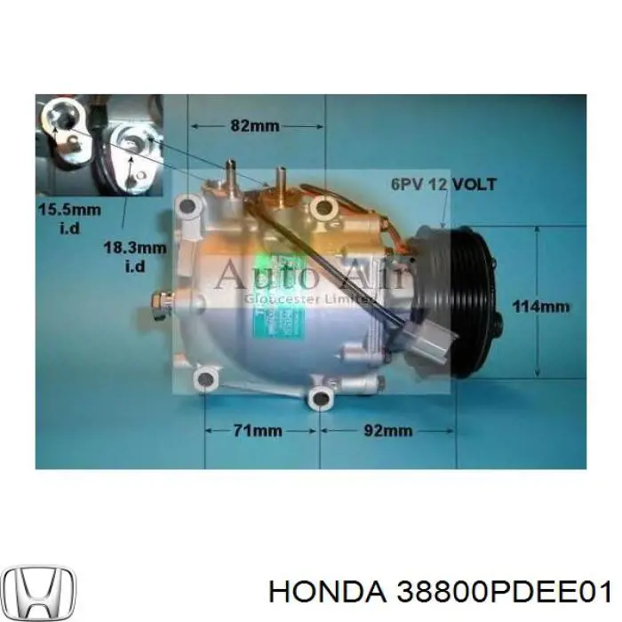 Купить 38800PDEE01 Honda Компрессор климатической установки